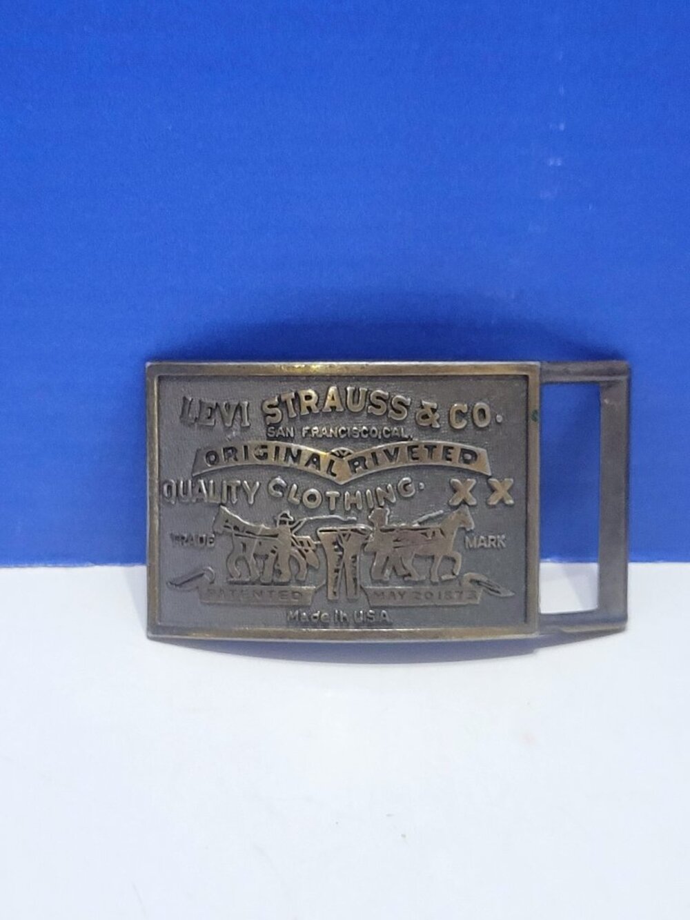 Vintage Levi Strauss Original Riveted Belt Buckle